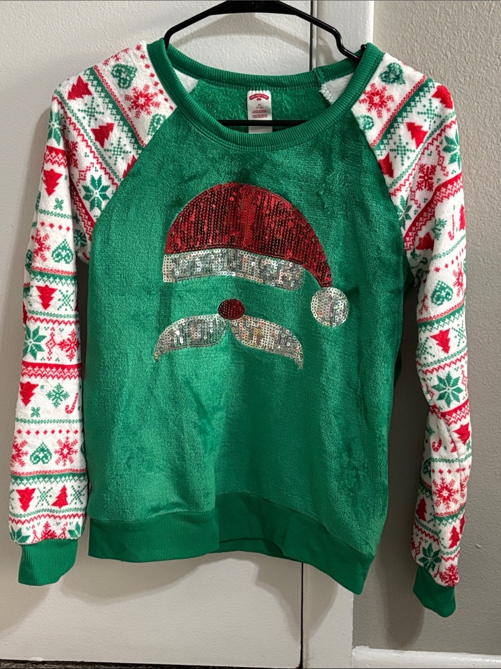 Fleece holiday sweater